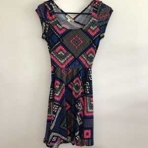 Fit & Flare Dress Cut Out Back